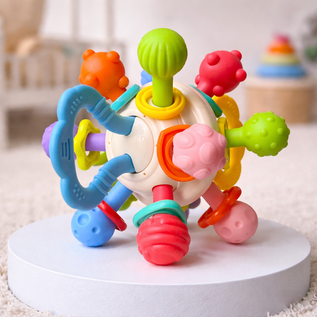 Baby Montessori™ - Sonaglio Sensoriale per Neonati (0+ Mesi)